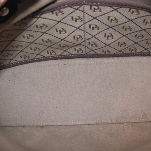 Dooney Bourke Vintage Women’s Brown and Beige Canvas handbag Leather trim - Picture 13 of 14